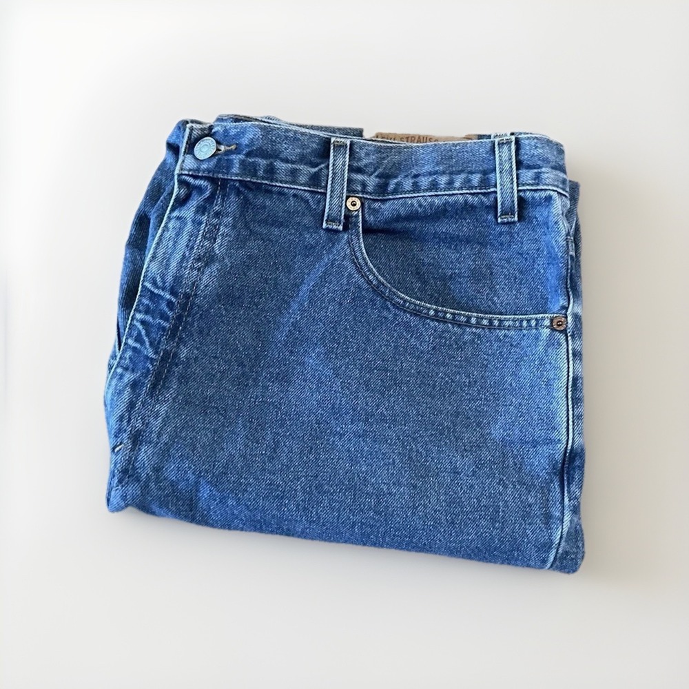 Vintage Levis 550 Jeans Blue USA 40x32 Relaxed Fit Tapered Leg Actual (39x33)